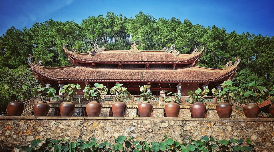 Chỉ cách Thủ đô vài chục kilômét nhưng Địa Tạng Phi Lai tự giống như một thế giới khác, cách xa những xô bồ của cuộc sống. (Ảnh: Xuân Mai/Vietnam+)