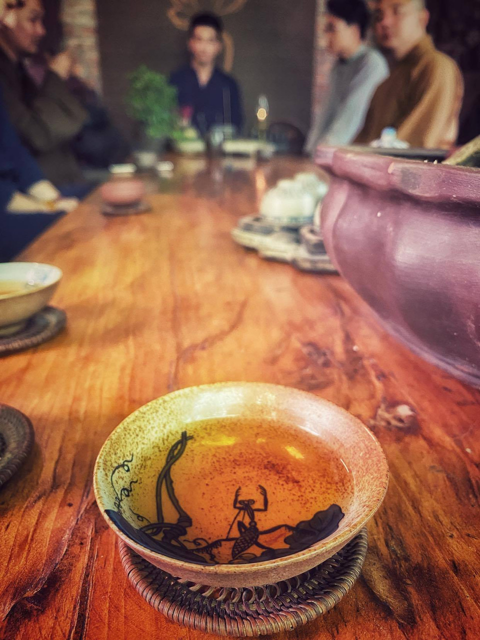 Trà thất là nơi đón tiếp khách quý của chùa. (Ảnh: Xuân Mai/Vietnam+)