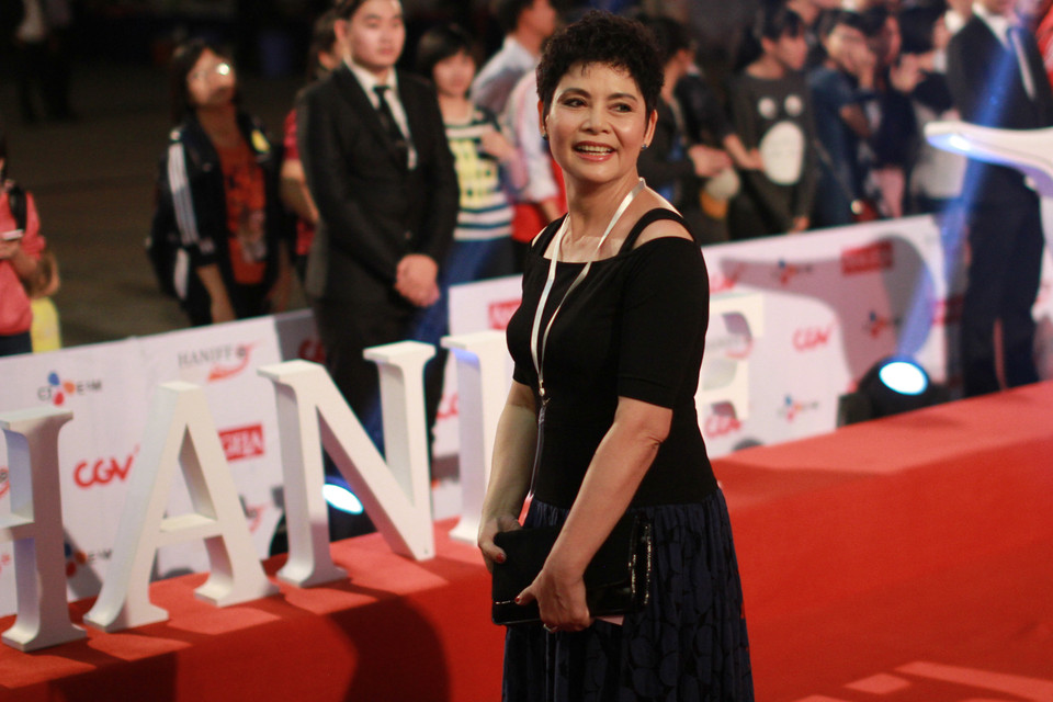 "Người đàn bà đẹp" Minh Châu. (Ảnh: Xuân Mai)