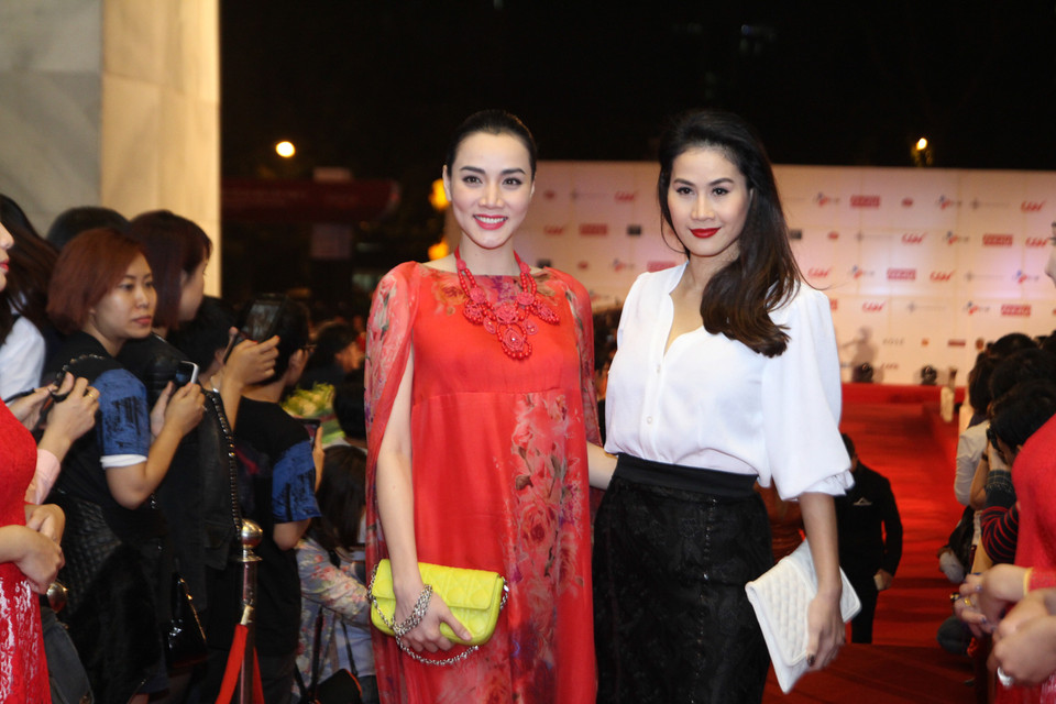 Diễn viên, người mẫu Trang Nhung và diễn viên Thân Thúy Hà. (Ảnh: Minh Sơn)