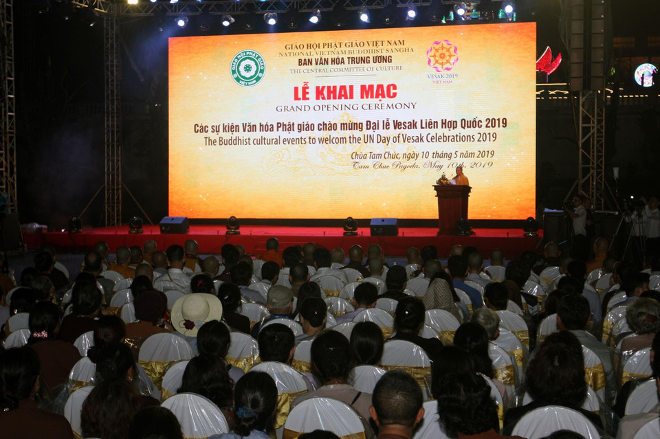 Quang cảnh lễ khai mạc. (Ảnh: Nguyễn Dân/TTXVN)