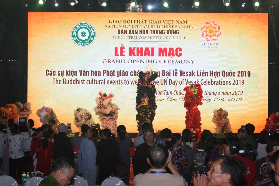 Quang cảnh lễ khai mạc. (Ảnh: Nguyễn Dân/TTXVN)