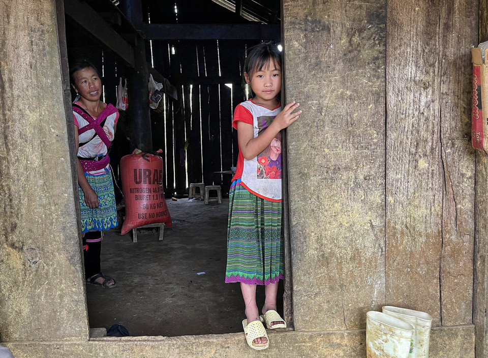 Sin Suối Hồ 5-6 trở lại đây bắt đầu phát triển du lịch cộng đồng nhưng COVID-19 khiến bản làng lại vắng lặng như tờ. (Ảnh: Mai Mai/Vietnam+)