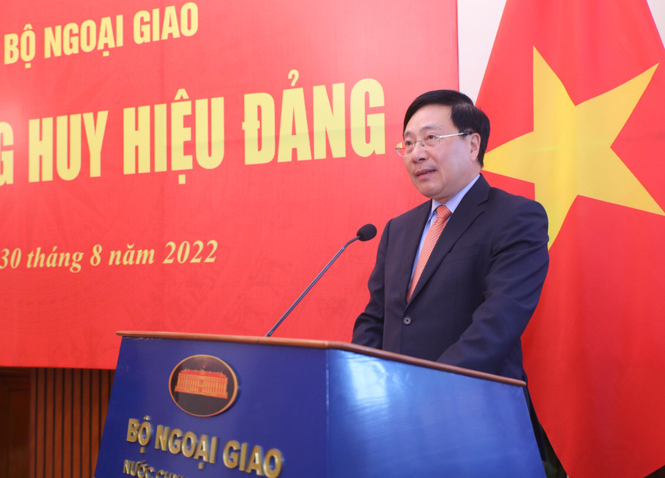 Phó Thủ tướng Thường trực Phạm Bình Minh phát biểu. (Ảnh: Lâm Khánh/TTXVN)