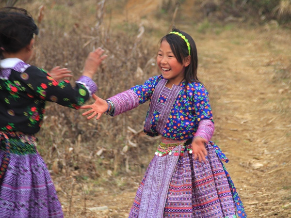 Niềm vui ngày Tết. (Ảnh: ChiLê/Vietnam+)