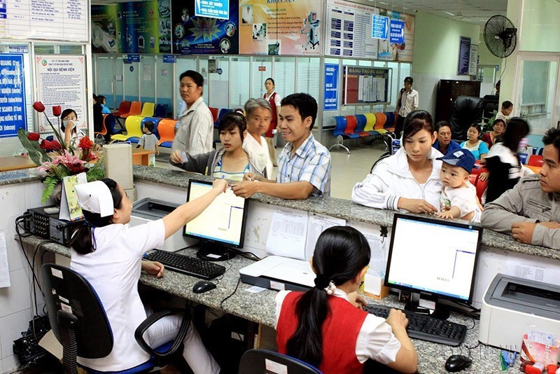 Bệnh viện Đa khoa Mỹ Phước, huyện Bến Cát hoạt động theo mô hình xã hội hóa y tế, với cơ sở vật chất, trang thiết bị hiện đại, ứng dụng công nghệ thông tin trong khám và điều trị, đội ngũ y bác sỹ có trình độ chuyên môn cao. (Ảnh: Dương Ngọc/TTXVN)