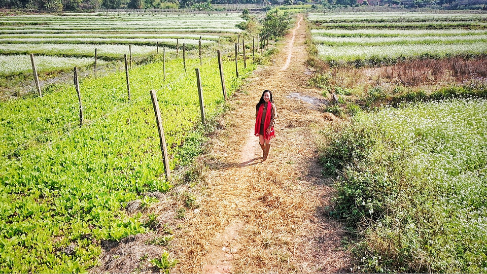 Cùng chiêm ngưỡng thêm những góc nhìn khác về bức tranh thiên nhiên tuyệt đẹp ở bản Sò Lườn. (Ảnh: Xuân Mai/Vietnam+)