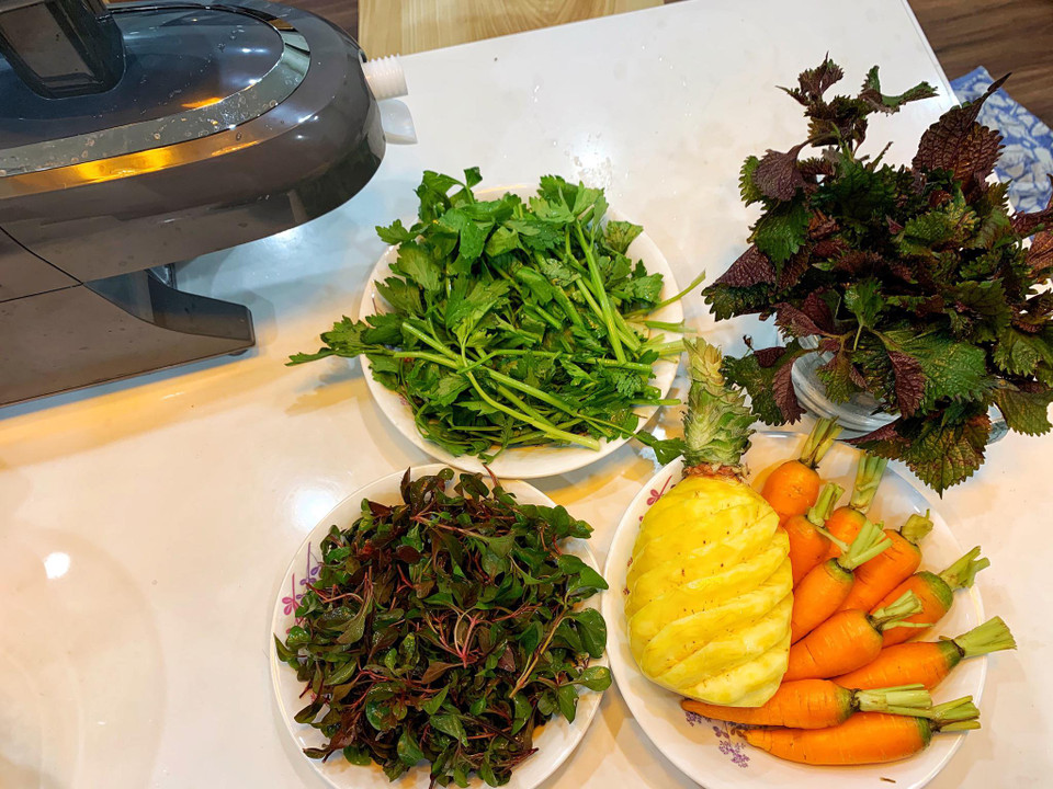 Từ nguyên liệu này có thể cho ra từ 1,5-2 lít nước ép. (Ảnh: Mai Mai/Vietnam+)