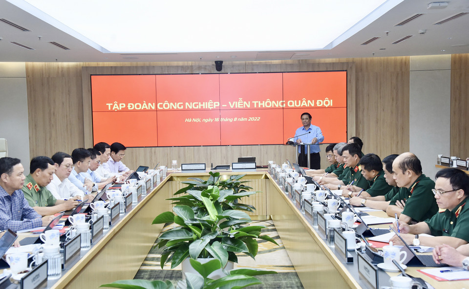 Quang cảnh buổi làm việc. (Ảnh: Dương Giang/TTXVN)