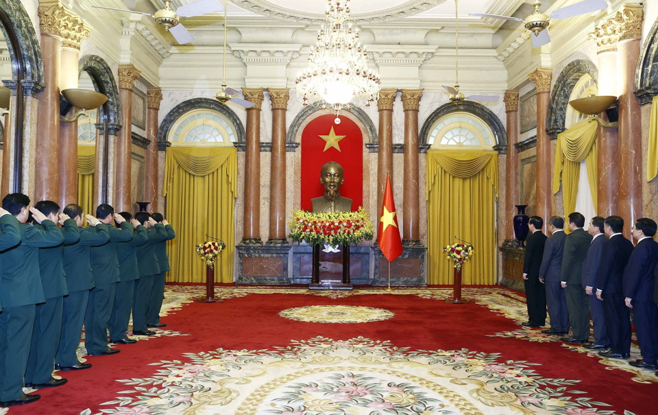 Quang cảnh buổi lễ. (Ảnh: Thống Nhất/TTXVN)