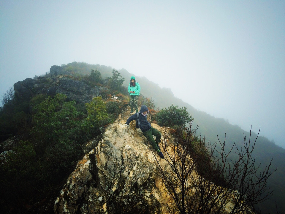 Đoạn đường khó cuối cùng trước khi chinh phục độ cao 2.500m. (Ảnh: Xuân Mai/Vietnam+)