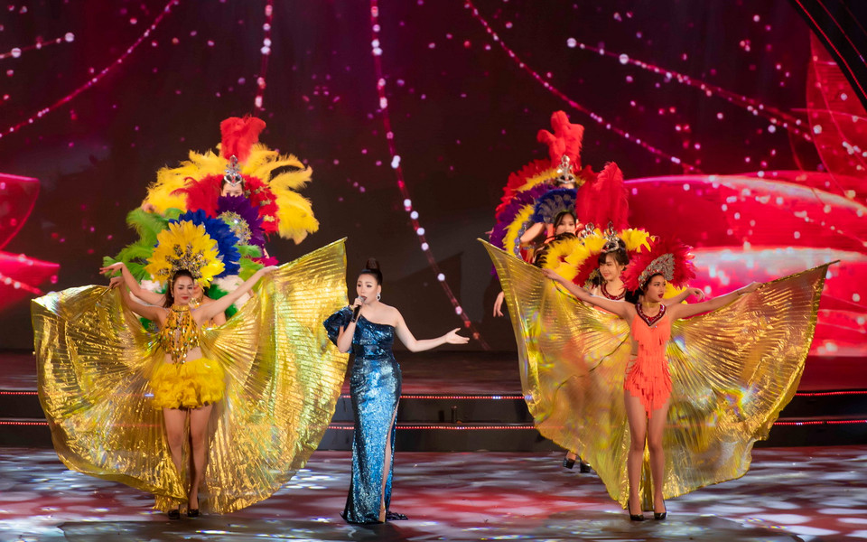 Ca sỹ Hồ Quỳnh Hương. (Ảnh: Như Hoàn/Vietnam+)