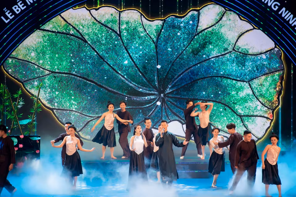 Sân khấu chương trình bế mạc Diễn đàn du lịch ASEAN 2019 và Năm du lịch Hạ Long-Quảng Ninh, tại Hạ Long cuối tuần qua. (Ảnh: Như Hoàn/Vietnam+)