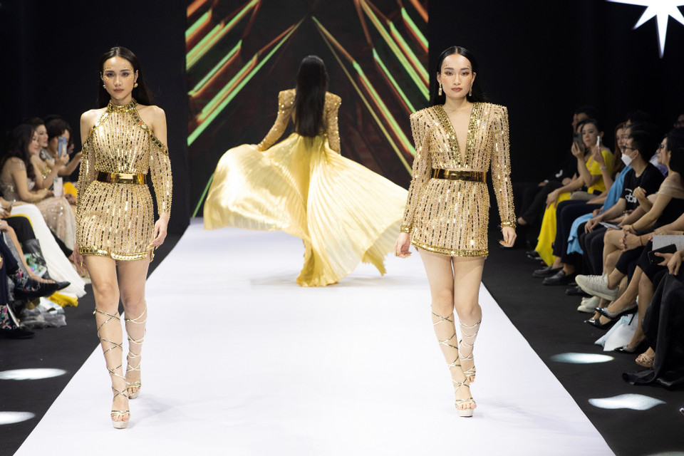 Khán giả có thể đồng hành cùng top 71 thí sinh và bình chọn cho thí sinh mình yêu thích nhất được vào thẳng top 16 thông qua cổng bình chọn Bvote: https://hoahauhoanvuvietnam.bvote.vn. (Ảnh: CTV/Vietnam+)