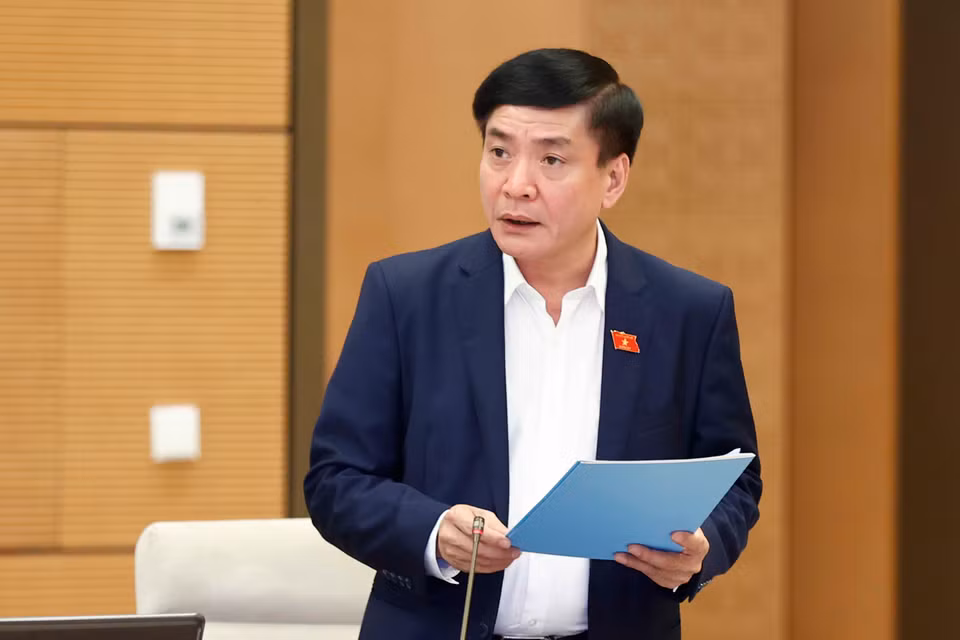 Tổng Thư ký Quốc hội, Chủ nhiệm Văn phòng Quốc hội Bùi Văn Cường phát biểu. (Ảnh: Doãn Tấn/TTXVN)