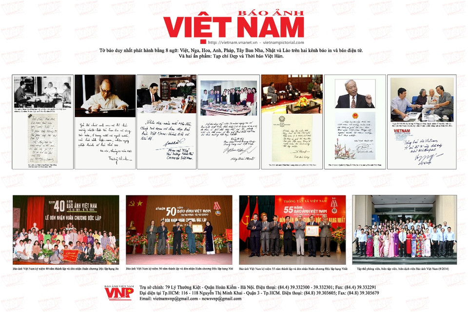 Một số bút tích của các lãnh đạo Đảng lão thành... (Nguồn: Báo ảnh Việt Nam)