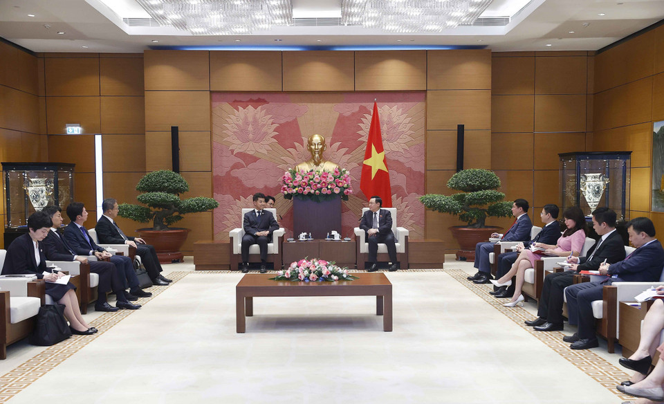 Quang cảnh buổi tiếp. (Ảnh: Doãn Tấn/TTXVN)