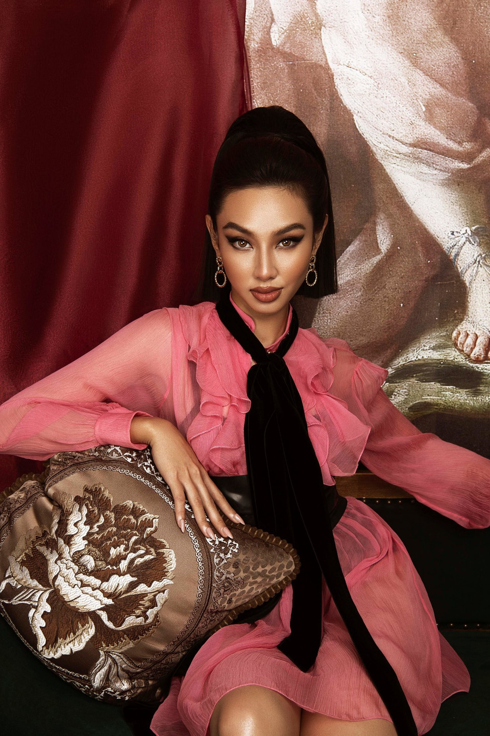 Sau khi kết thúc chuyến công tác tại các nước Latinh, Thùy Tiên hiện đang có mặt tại Việt Nam. (Ảnh: CTV/Vietnam+)