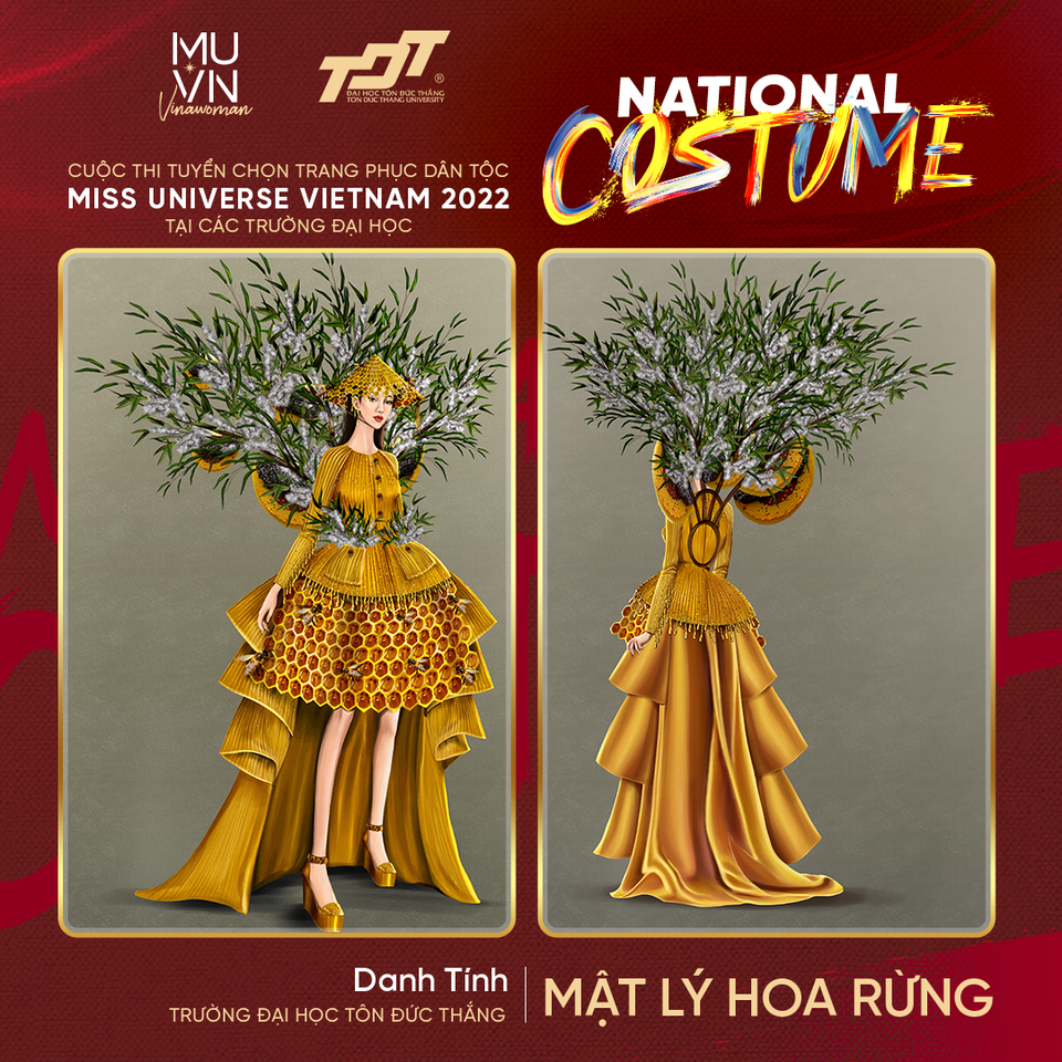 Thiết kế 'Mật lý hoa rừng' của Danh Tính. (Ảnh: BTC)