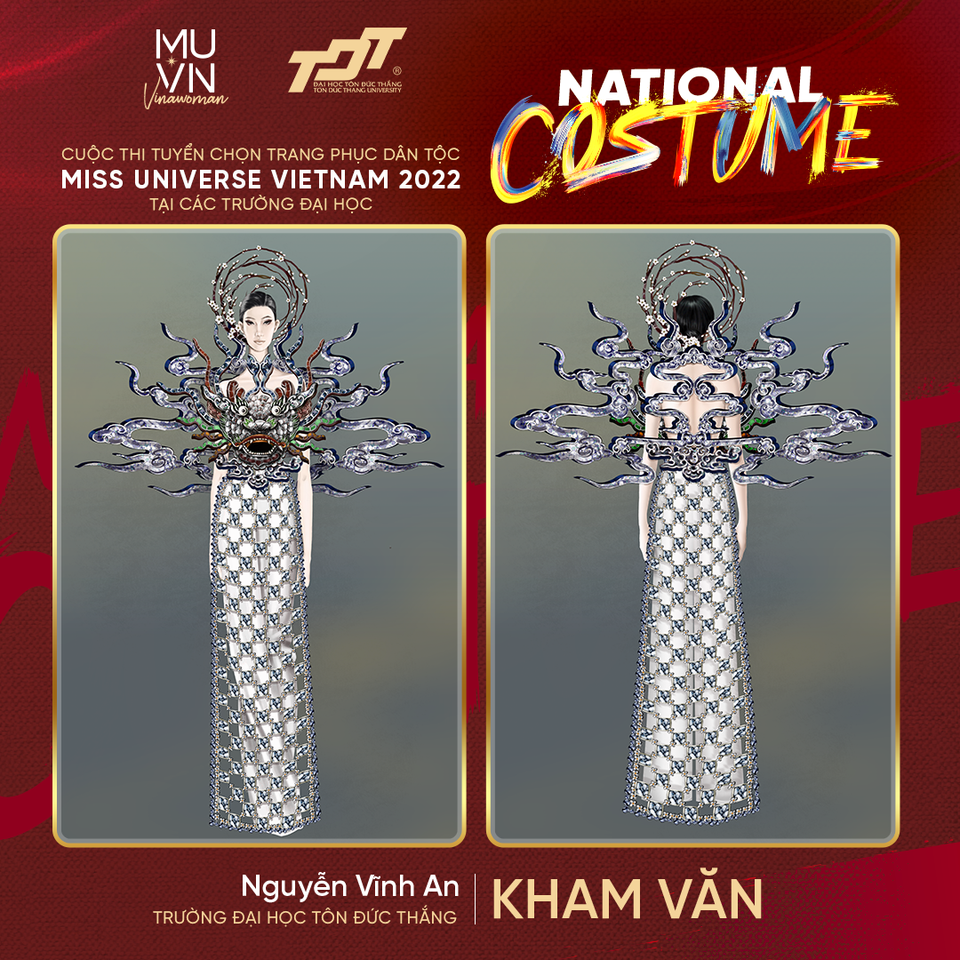 Thiết kế Kham Văn của Nguyễn Vĩnh An. (Ảnh: BTC)