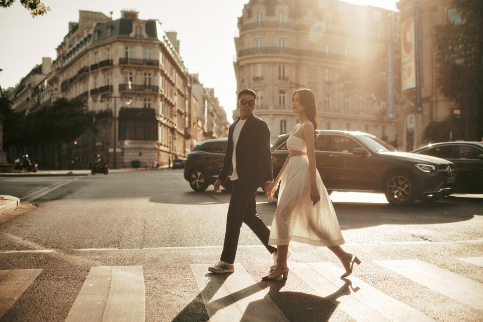 Sau lễ cưới đình đám tại Thành phố Hồ Chí Minh, Á hậu Phương Anh cùng chồng mới hé lộ bộ ảnh cưới được chụp tại Pháp. (Ảnh: CTV/Vietnam+)