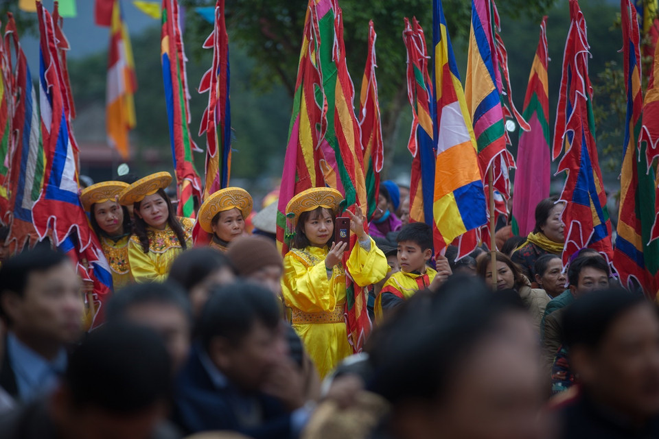 Quang cảnh buổi lễ. (Ảnh: Trọng Đạt/TTXVN)