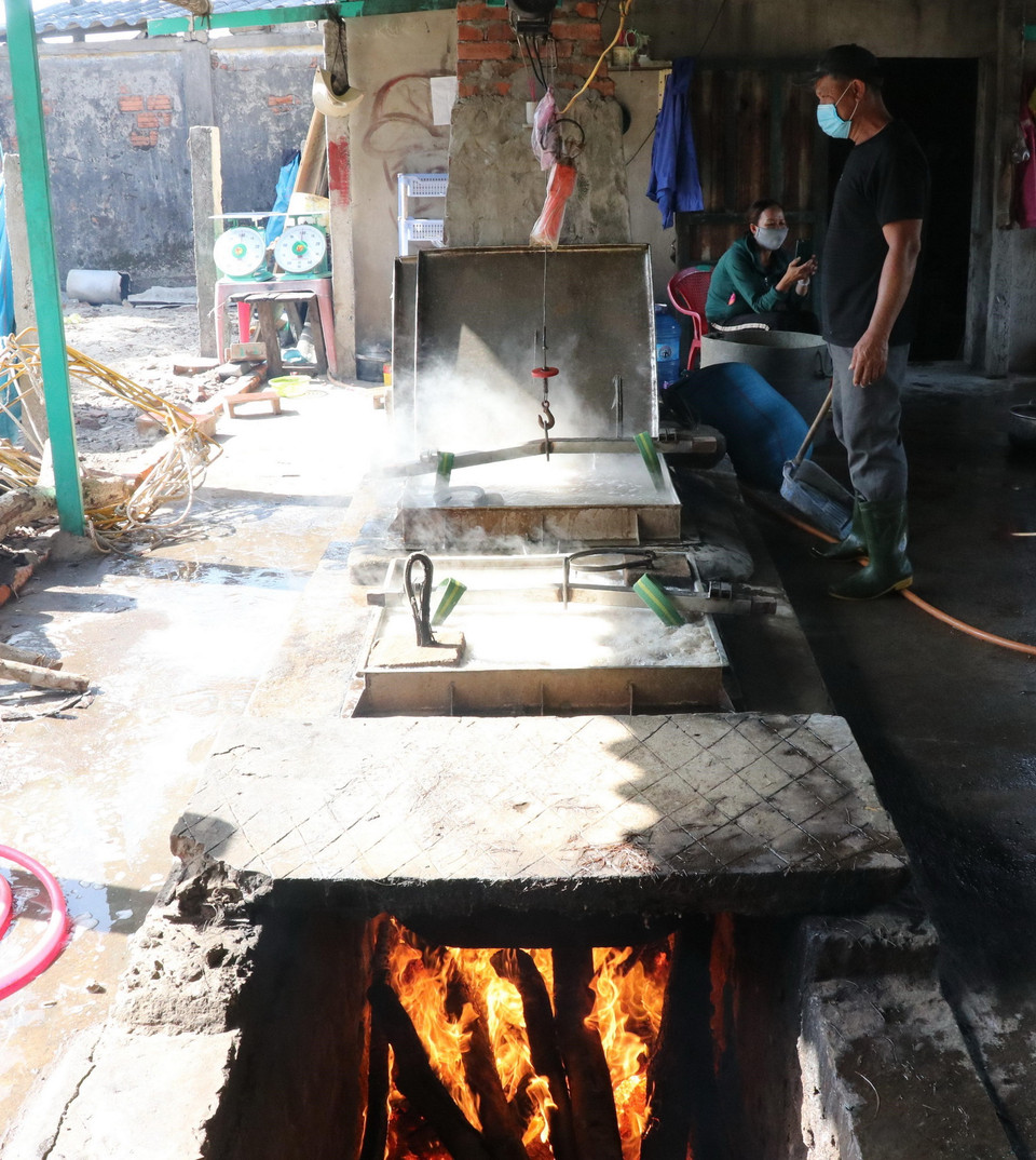 Lò hấp cá nục. (Ảnh: Nguyên Lý/TTXVN)