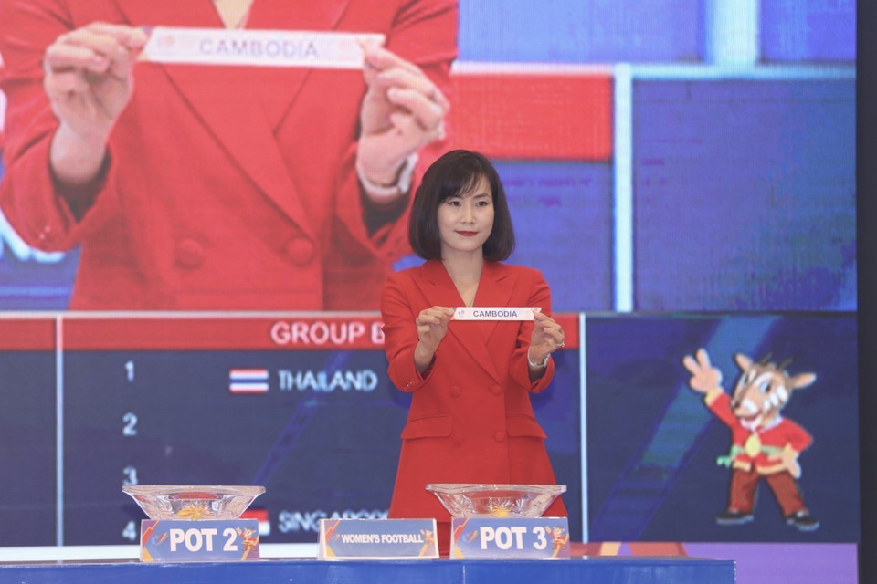 Môn bóng đá nữ diễn ra từ 9/5 đến 21/5. tại Hưng Yên và Quảng Ninh. Thầy trò Mai Đức Chung sẽ lần lượt gặp Indonesia, Philippines và Campuchia ở vòng bảng. (Ảnh: Minh Quyết /TTXVN)