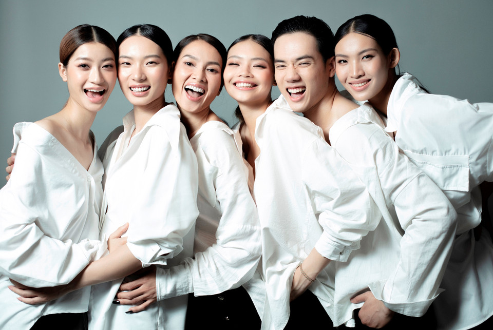 Bộ hình còn thể hiện sự đan xen với ẩn ý ‘chúng mình là một,’ thể hiện tinh thần đoàn kết, một lòng cùng nhau chiến đấu hết mình tại đường đua The Face Vietnam 2023. (Ảnh: CTV/Vietnam+)