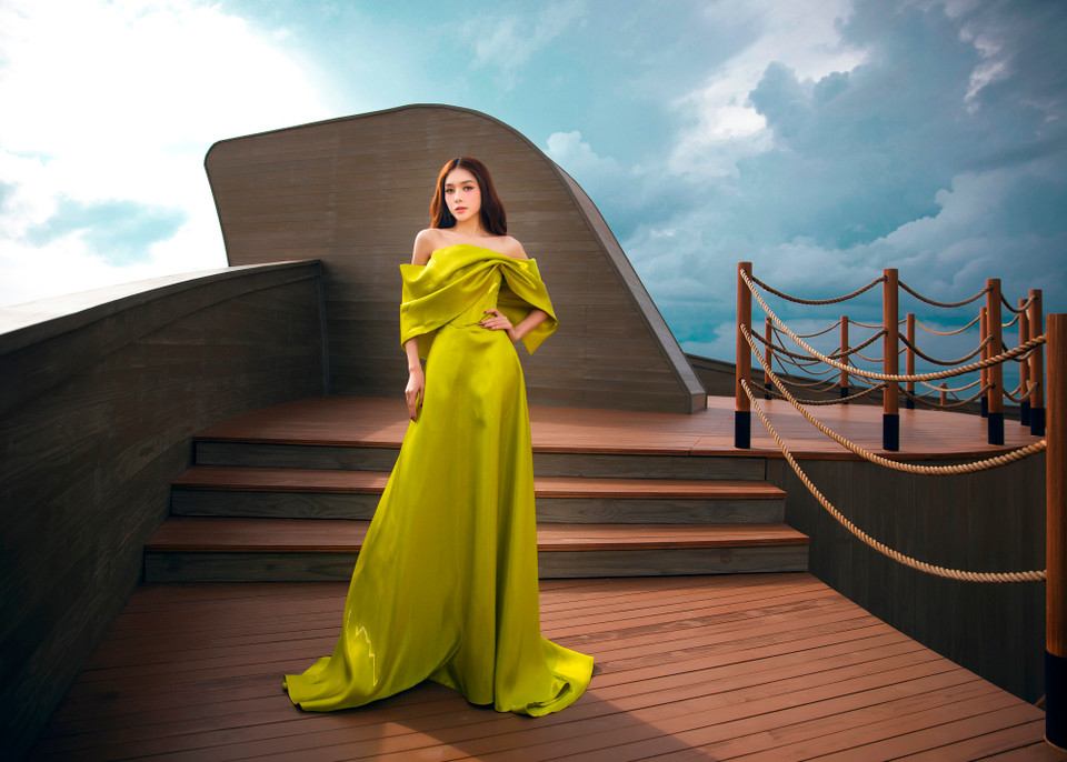 Cô sinh năm 2000, quê Thái Bình, hiện là diễn viên, người mẫu tự do. Người đẹp từng đoạt danh hiệu á khôi 1 cuộc thi Miss &amp; Mister Hà Nội 2022. (Ảnh: CTV/Vietnam+)