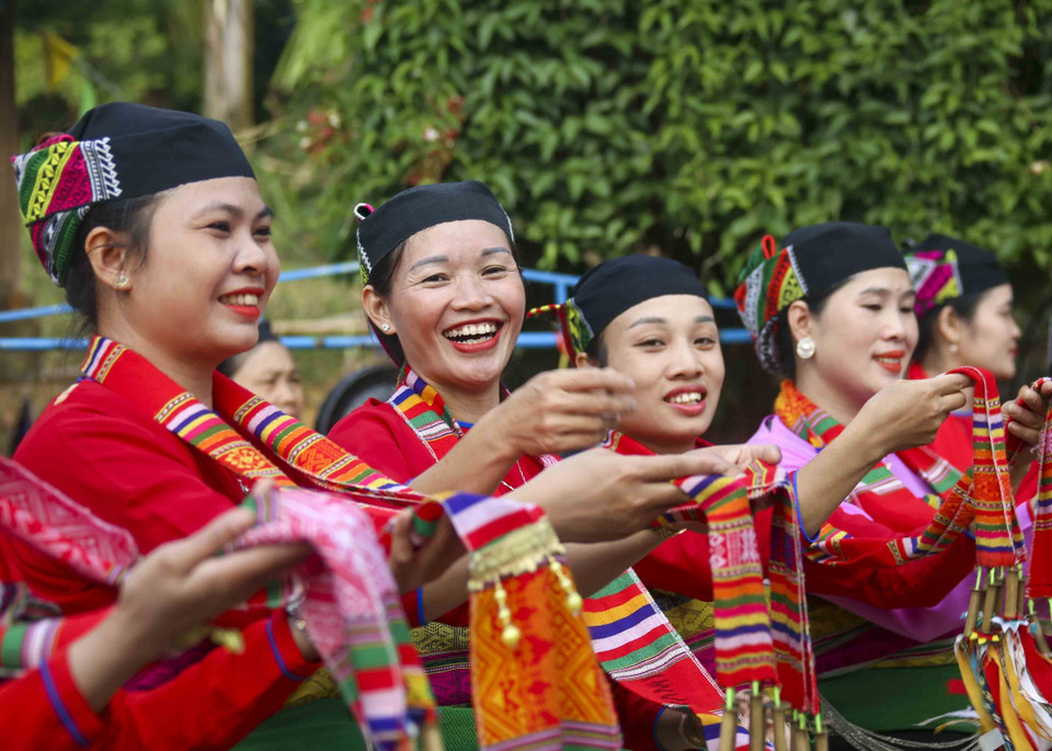 Phụ nữ dân tộc Mường tỉnh Thanh Hóa. (Ảnh: Tuấn Đức/TTXVN)