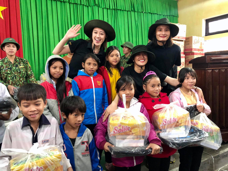 Hoa hậu Khánh Vân cho biết đã lên kế hoạch tiếp tục hoạt động thiện nguyện tại các tỉnh miền Trung trong thời gian tới. (Ảnh: CTV)