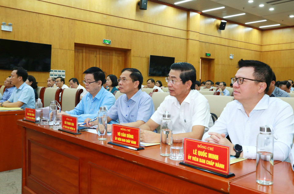 Sáng 10/8, tại Hà Nội, Ban Chấp hành Đảng bộ Khối các cơ quan Trung ương tổ chức Hội nghị cán bộ chủ chốt thực hiện quy trình giới thiệu nhân sự quy hoạch Ban Chấp hành Trung ương nhiệm kỳ 2026-2031; bổ sung quy hoạch Bí thư Đảng ủy Khối nhiệm kỳ 2025-2030; tiếp tục kiện toàn Ban Chấp hành Đảng bộ Khối nhiệm kỳ 2020-2025. (Ảnh: Phương Hoa/TTXVN)