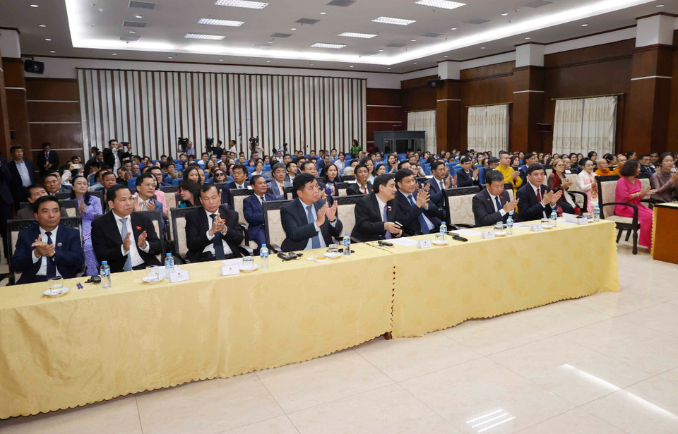 Đại biểu dự cuộc gặp. (Ảnh: Doãn Tấn/TTXVN)