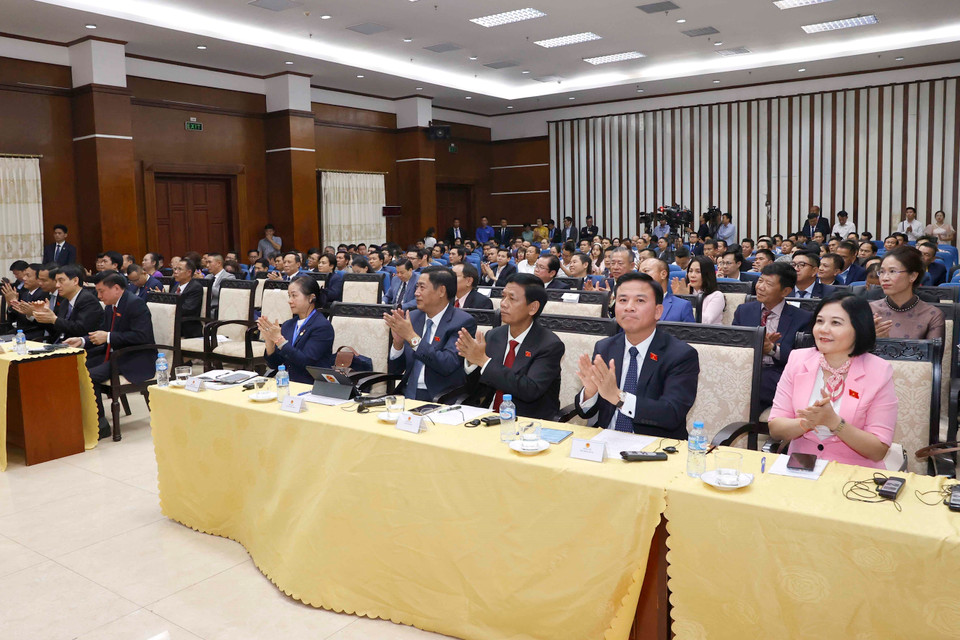 Các đại biểu dự buổi gặp gỡ. (Ảnh: Doãn Tấn/TTXVN)