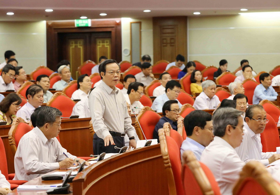 Ông Phùng Quốc Hiển, Ủy viên Trung ương Đảng, Phó Chủ tịch Quốc hội phát biểu. (Ảnh: Phương Hoa/TTXVN)