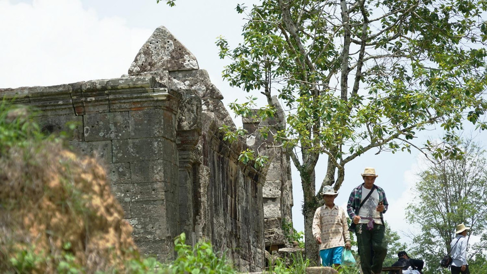 Khu đền Preah Vihear chưa thu hút nhiều du khách bởi vị trí xa xôi và hạ tầng du lịch ở đây còn khá nghèo nàn. (Ảnh: Trần Long-Minh Hưng-Chanh Đa/Vietnam+)