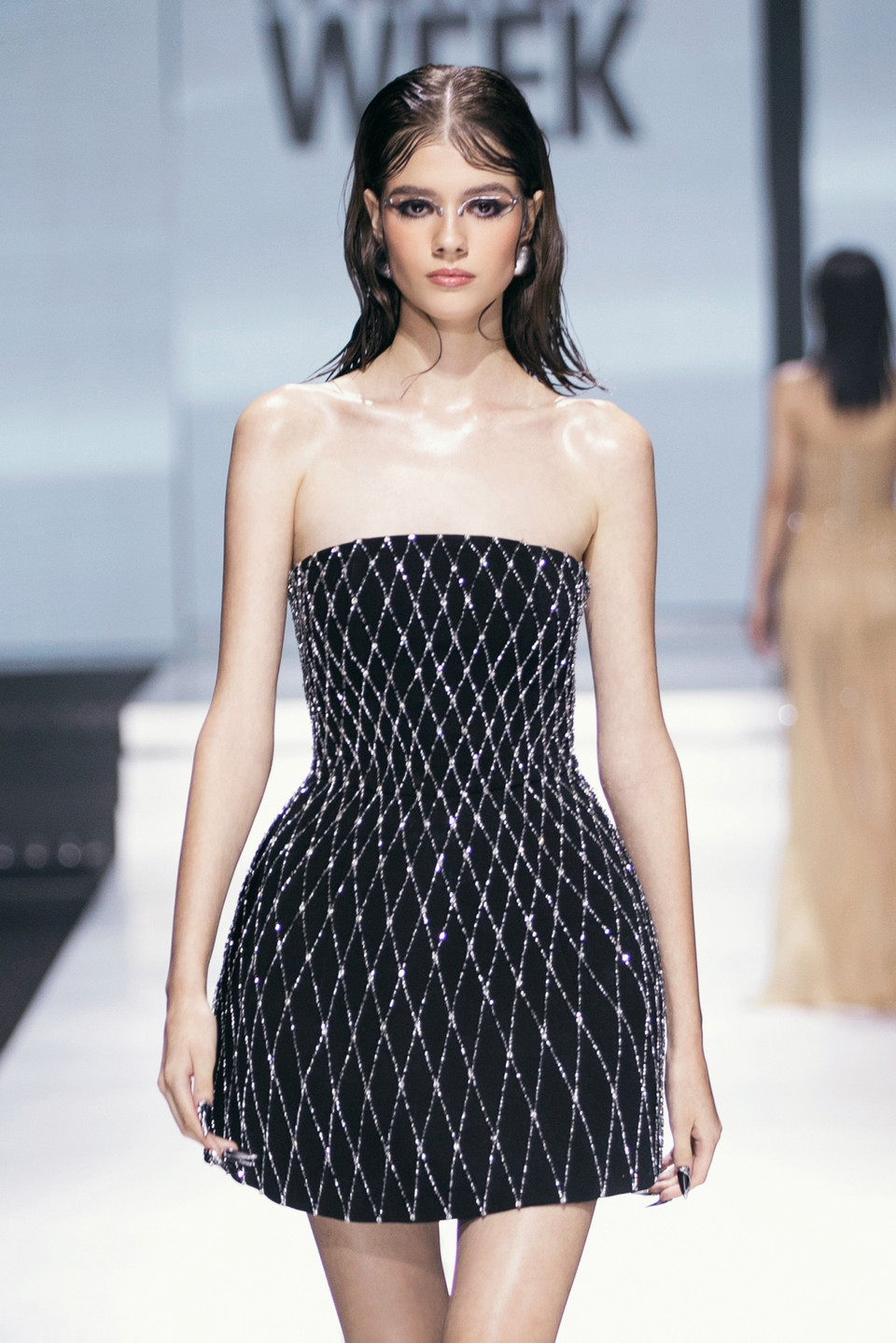 “Shades Of Midnight” truyền tải thông điệp tôn vinh vẻ đẹp của người phụ nữ. (Ảnh: CTV/Vietnam+)