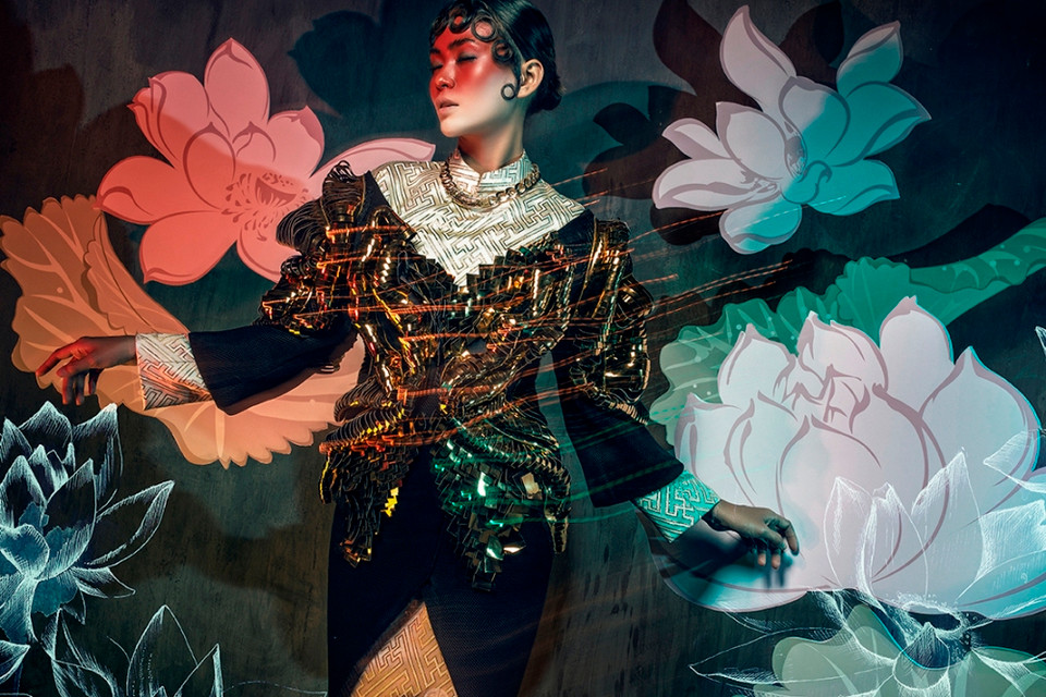 Mâu Thủy từng được sải bước trên sàn diễn danh giá của New York Fashion Week 2015. (Ảnh: Quang Khuê)