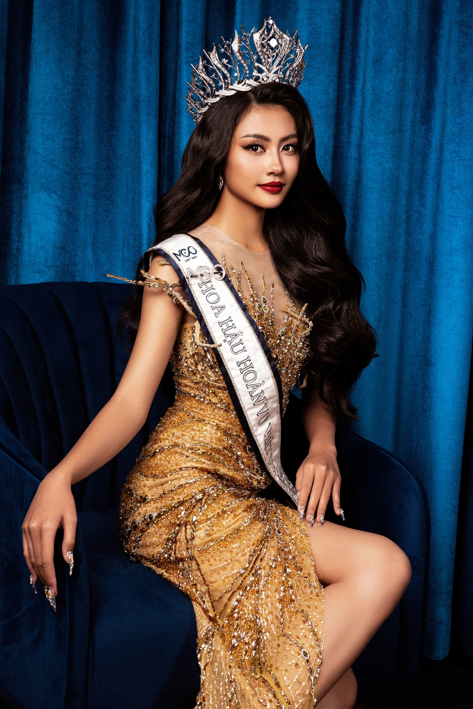 Tân Hoa hậu Bùi Thị Xuân Hạnh. (Ảnh: CTV/Vietnam+)