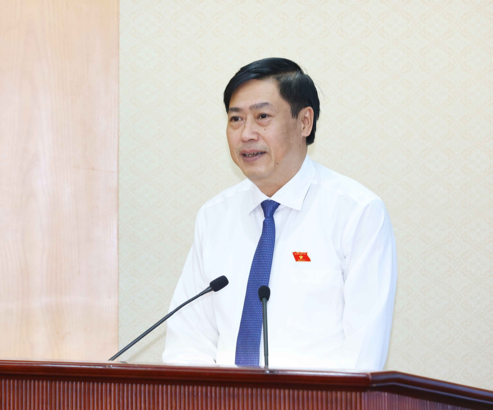 Phó Trưởng Ban Nội chính Trung ương Nguyễn Hữu Đông phát biểu nhận nhiệm vụ. (Ảnh: Phương Hoa/TTXVN)