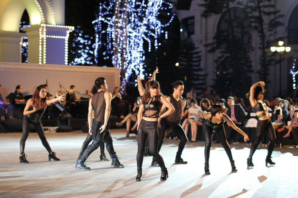 Không khí nghệ thuật đường phố. (Ảnh: Xuân Mai/Vietnam+)