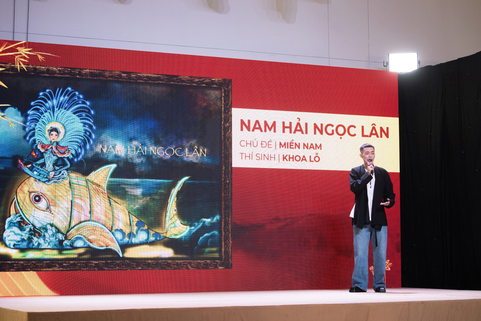 Thiết kế dự thi "Nam Hải ngọc lân" của Khoa Lỗ. (Ảnh: CTV/Vietnam+)
