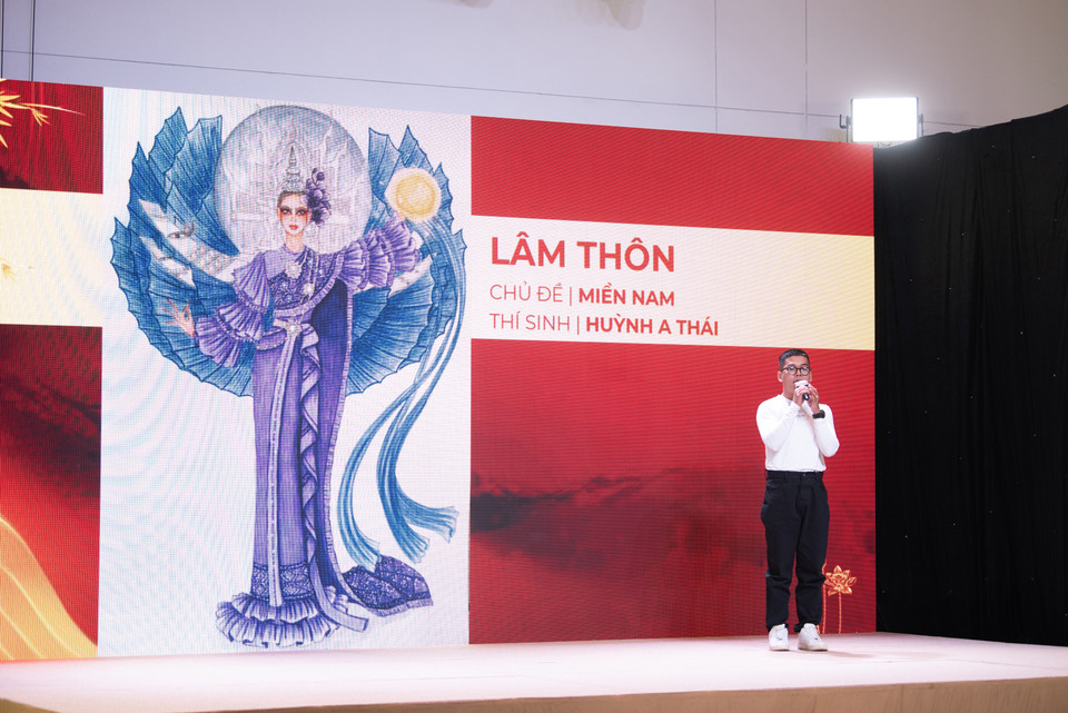 Thiết kế dự thi "Lâm thôn" của Huỳnh A Thái. (Ảnh: CTV/Vietnam+)