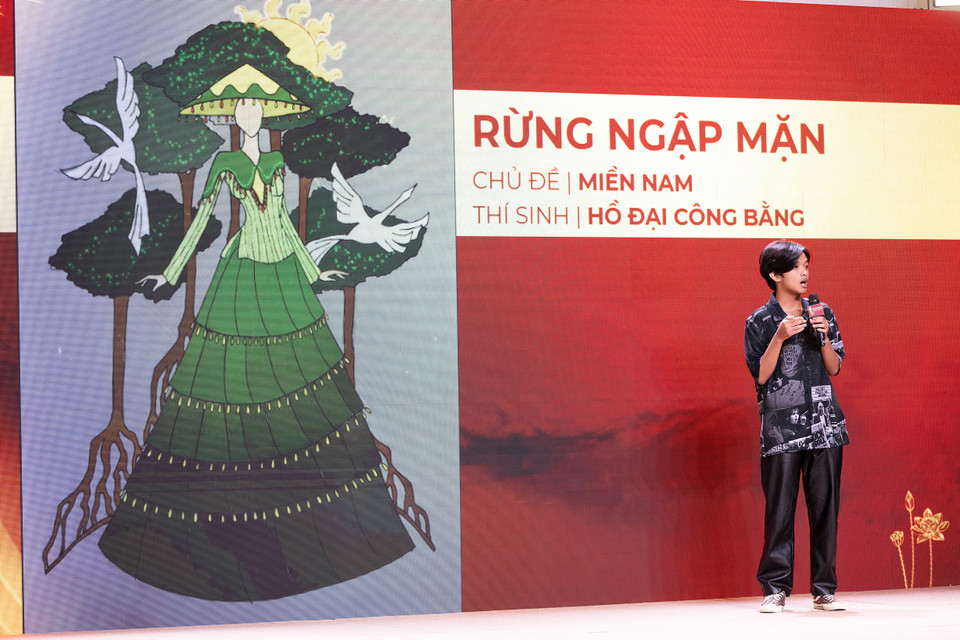 Thiết kế dự thi "Rừng ngập mặn" của Hồ Đại Công Bằng. (Ảnh: CTV/Vietnam+)