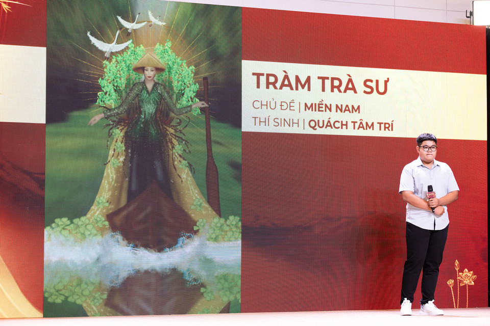 Thiết kế dự thi "Tràm Trà Sư" của Quách Tâm Trí. (Ảnh: CTV/Vietnam+)