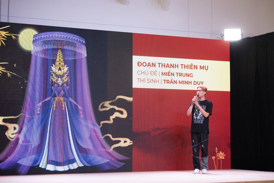 Thiết kế dự thi "Đoạn thanh thiên mụ" của Trần Minh Duy. (Ảnh: CTV/Vietnam+)