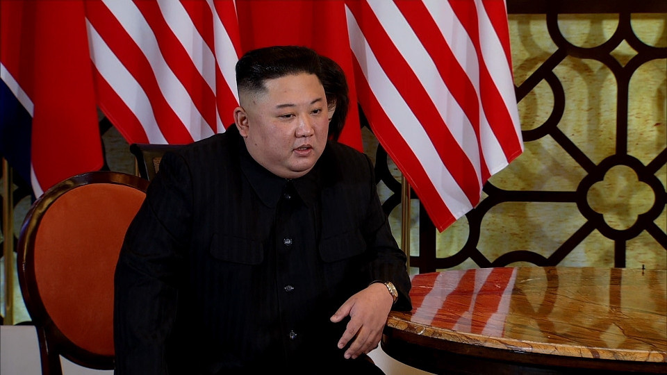 Chủ tịch Triều Tiên Kim Jong-un tại cuộc gặp. (Ảnh: TTXVN)
