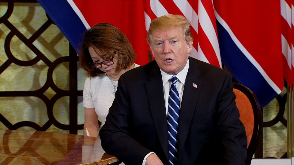 Tổng thống Mỹ Donald Trump tại cuộc gặp. (Ảnh: TTXVN)