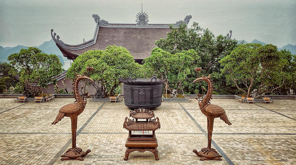 Ngôi chùa do rất nhiều thợ thủ công lành nghề của Phật giáo, Ấn Độ giáo, Hồi giáo và Thiên Chúa giáo thi công. (Ảnh: Xuân Mai/Vietnam+)